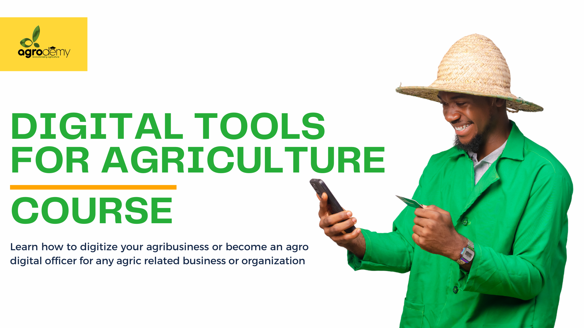 Digital tools for agriculture course
